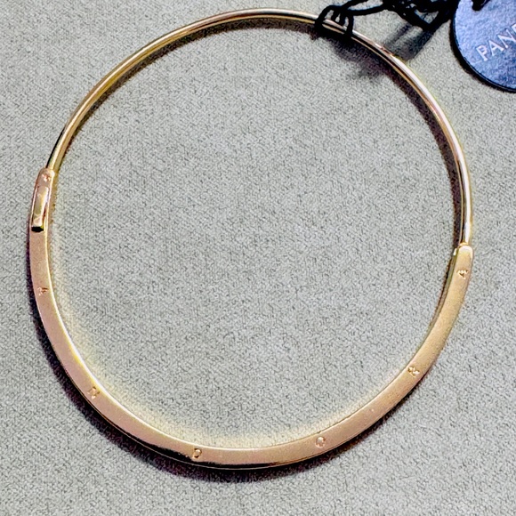 Pandora Signature Closed ID Bangle (Gold) - Picture 10 of 13